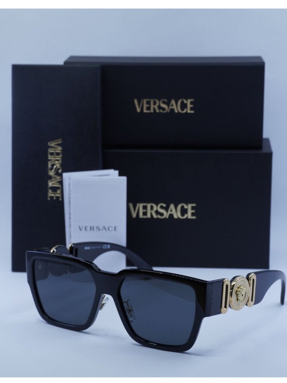 Versace VE4483D GB1/87 Square Sunglasses – Black/Grey